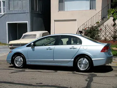 Honda Civic Hybrid full side view by Brianwc on Flickr