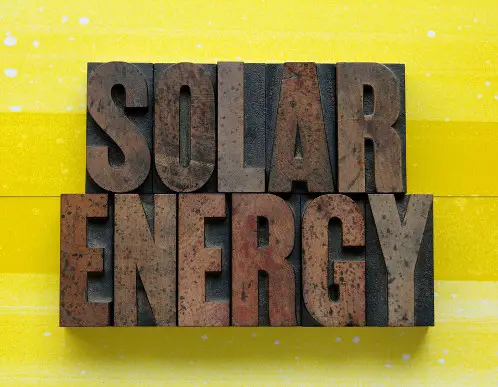 Solar eco energy sign