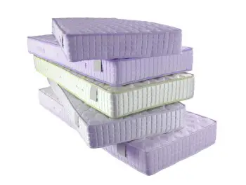 Standard mattresses piled up on top of each other