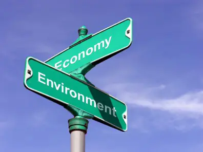 The crossroad of a clean eco friendly environment and a thriving economy