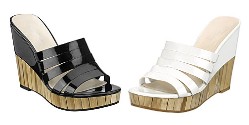 Black or white bamboo shoes by Nine West