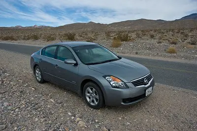 Nissan Altima Hybrid front and side view by Premshree-pillai on Flickr